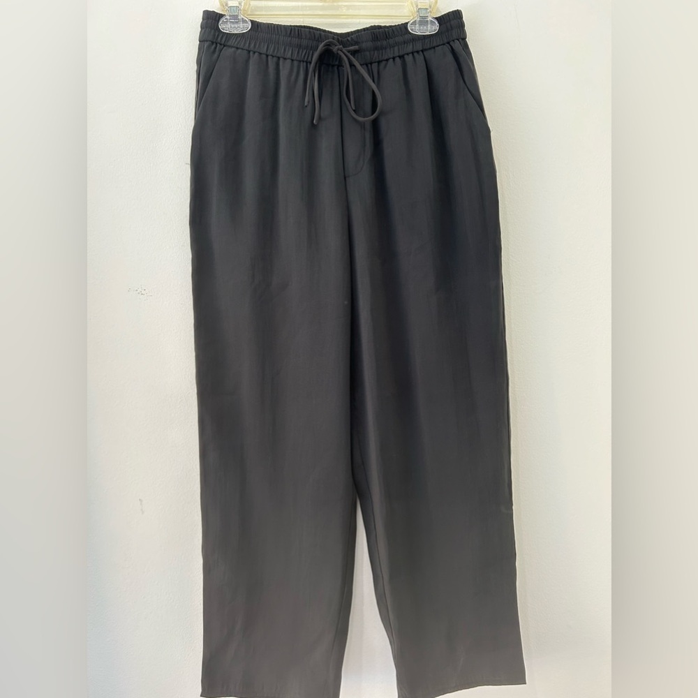 Mango Women's Black Drawstring Capri Pants